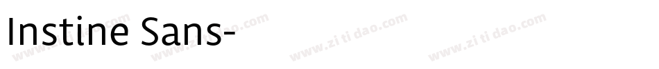 Instine Sans字体转换